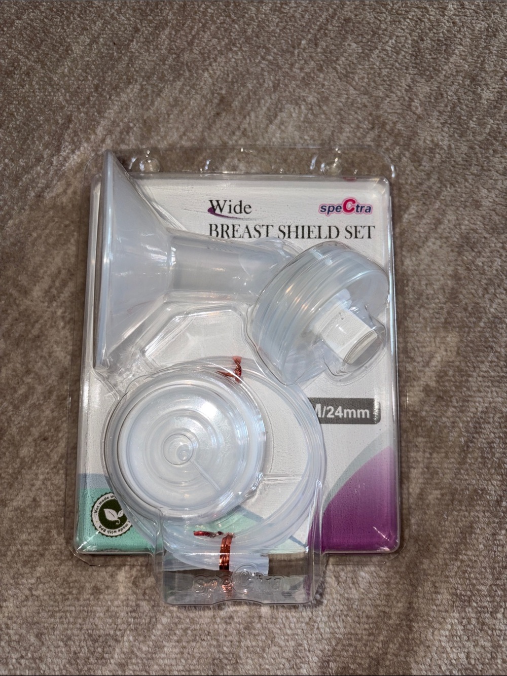 Spectra Wide Breast Shield Set - Clear
